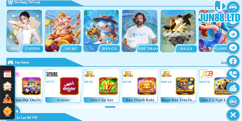 Đánh giá tổng quan về nhà cái Jun88