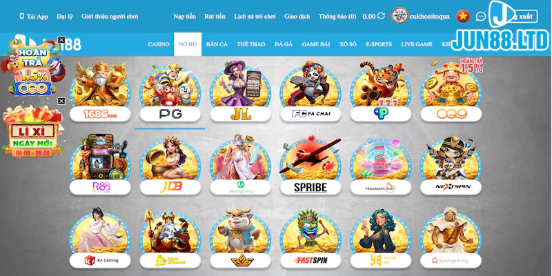 Nổ hũ trực tuyến